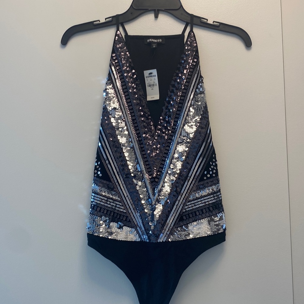 Sequin express tank top